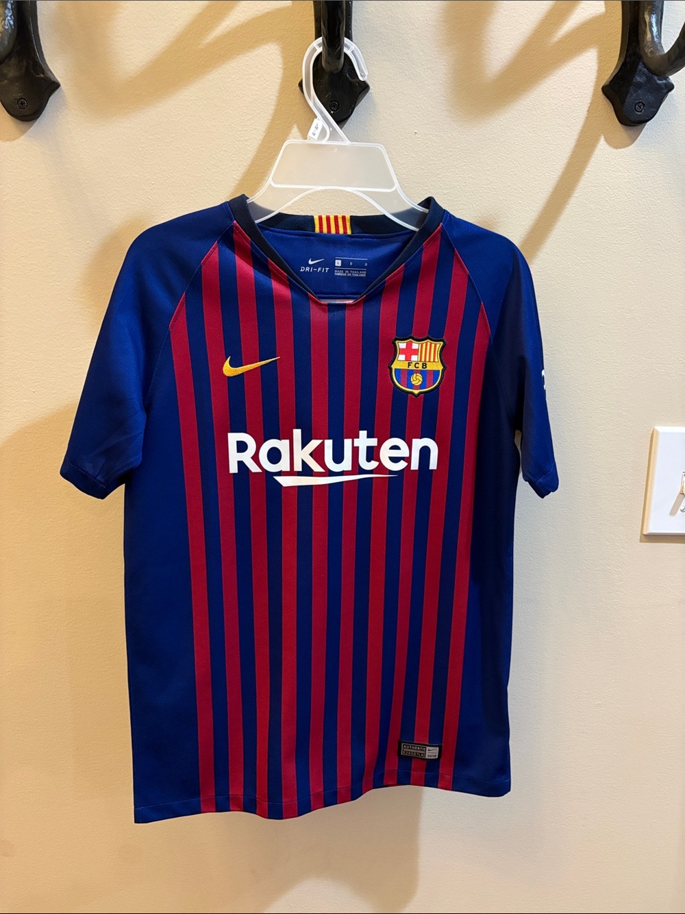 Nike FC Barcelona Youth Short Sleeve Jersey